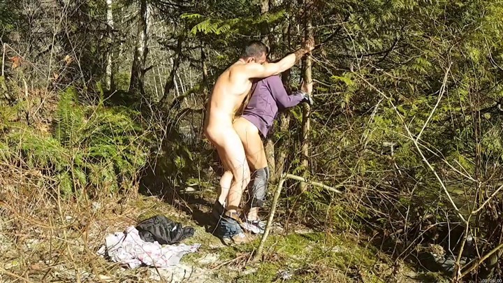 Duct Taped Tied to a Tree and Fucked